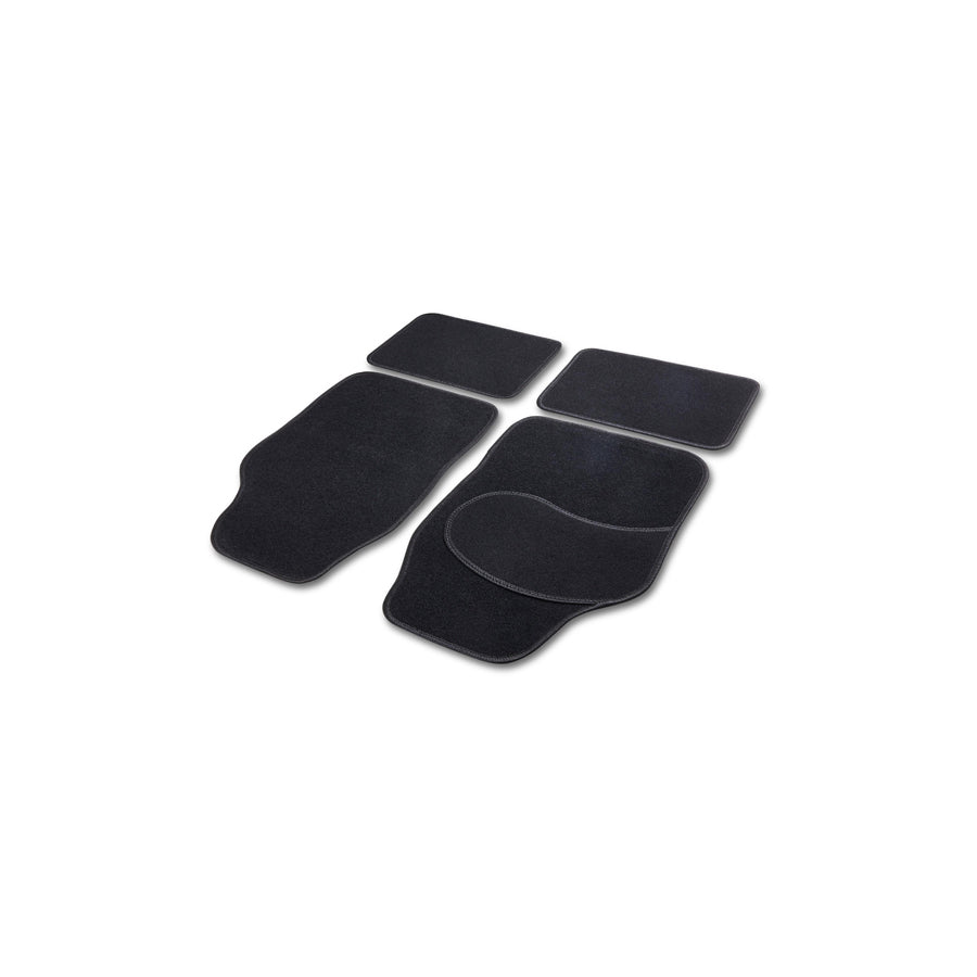 CARTREND Universal fit 10598 Floor mat set Textile, Front and Rear, Quantity: 4, Black