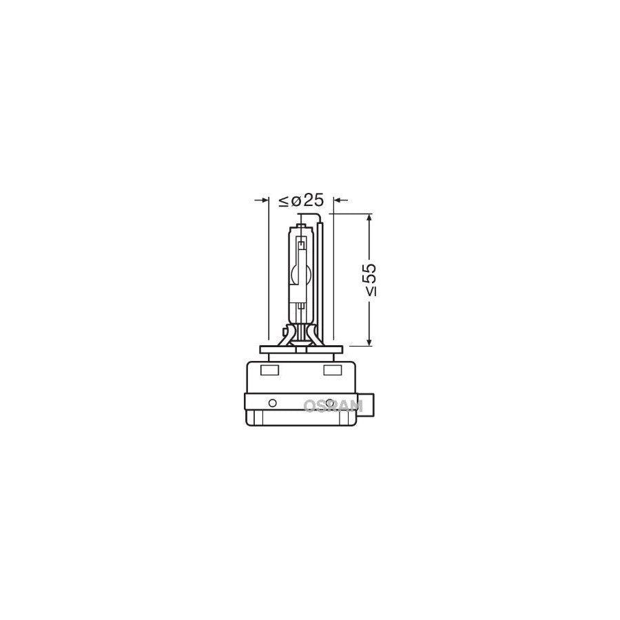 OSRAM XENARC ORIGINAL 66350 Bulb, spotlight D3R (gas discharge tube) 42V 35W PK32d-6 4000K Xenon