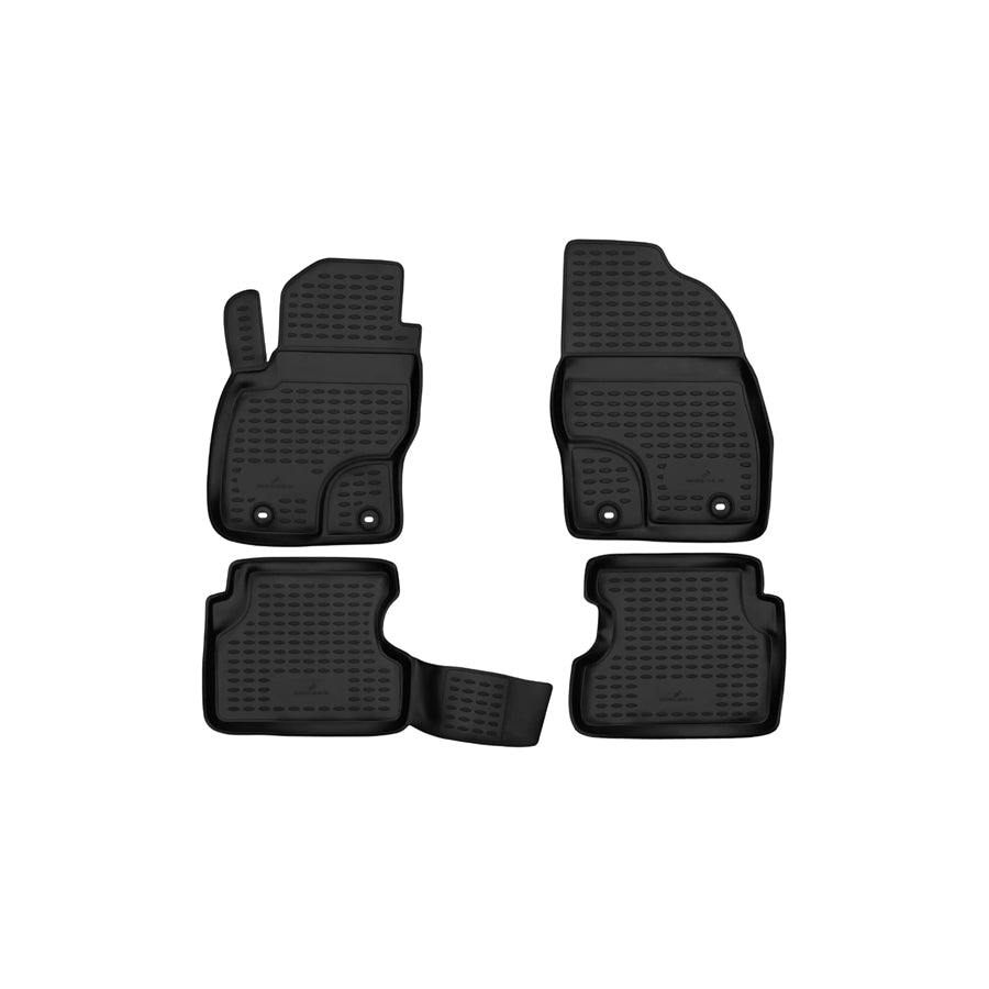 WALSER Tailored, XTR 75139 Floor mat set Elastomer, Front and Rear