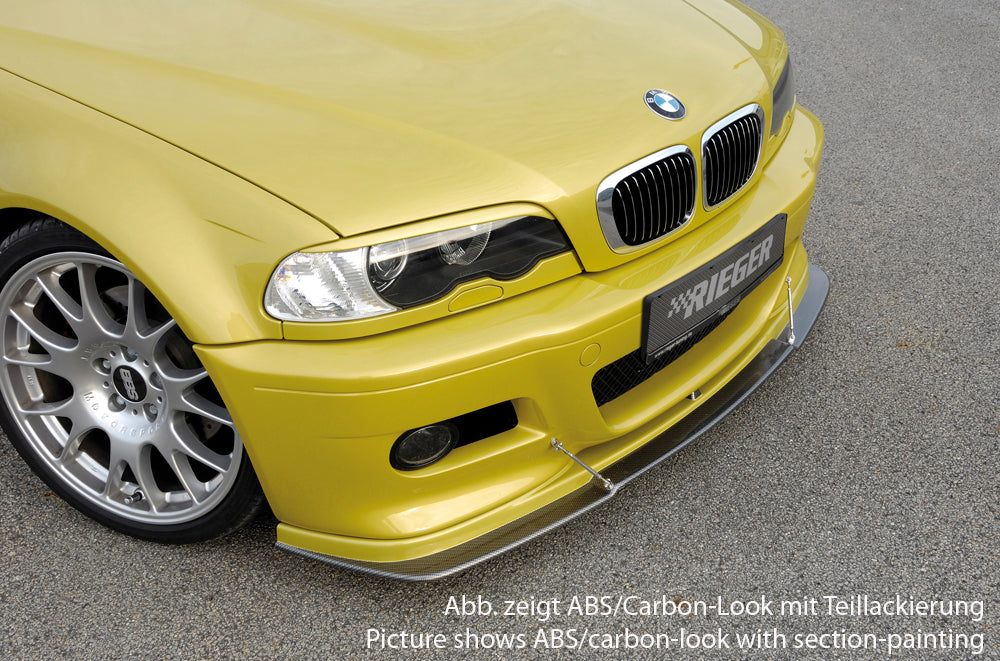 Rieger 00050234 BMW 3 Series E46 M3 Front Splitter -  Matte Black