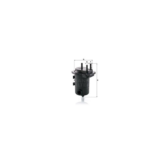 MANN-FILTER WK 939/9 x Fuel filter with seal