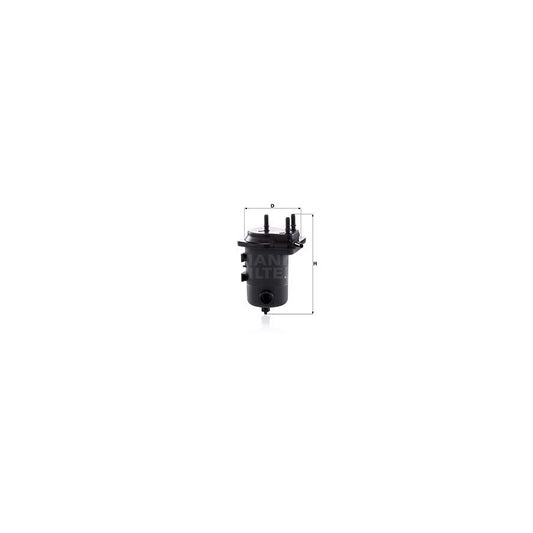 MANN-FILTER WK 939/8 x Fuel filter with seal