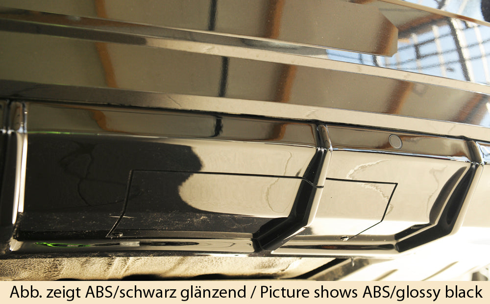 Rieger 00079046 Skoda 3T 3V Superb III Rear Diffuser - RS4-Look -  Matte Black