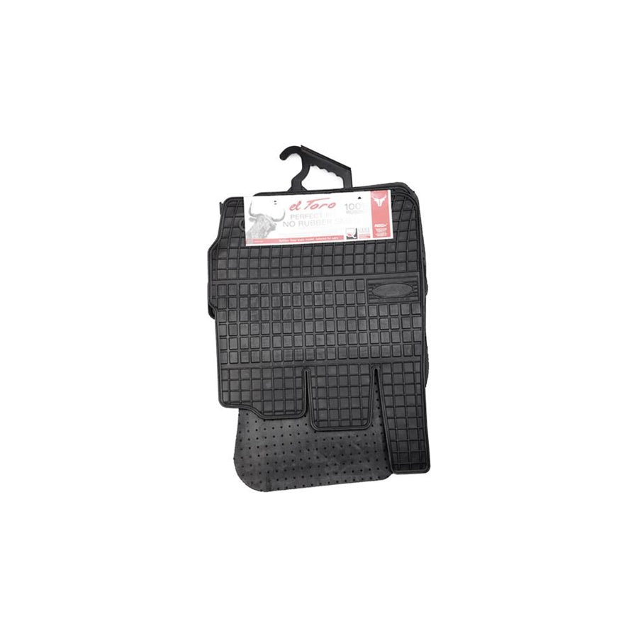 FROGUM Tailored 0306 Floor mat set for FORD Fiesta Mk6 Hatchback (JA8, JR8) Elastomer, Front and Rear, Quantity: 4, Black, (LHD)