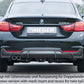 Rieger 00099260 BMW 4 Series F32 F33 F36 Rear Diffuser for Original Tailpipe Left - Carbon-Look