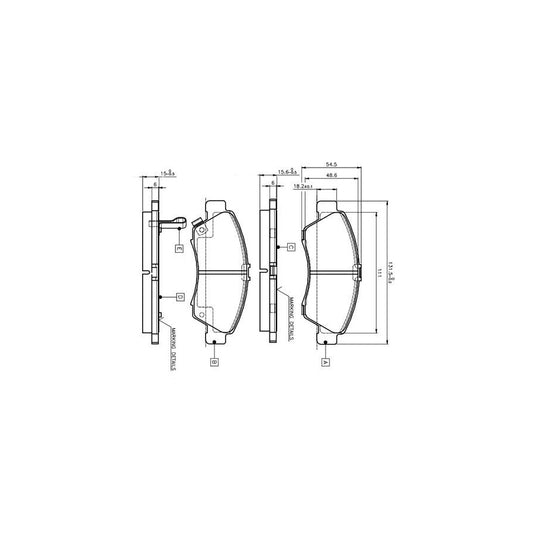 Bosch 0986Tb2233 Brake Pad Set Excl Wear Warning Contact With Accessories
