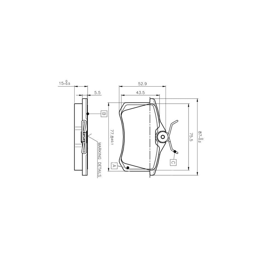 Bosch 0986Tb2140 Brake Pad Set Excl Wear Warning Contact With Bolts With Accessories