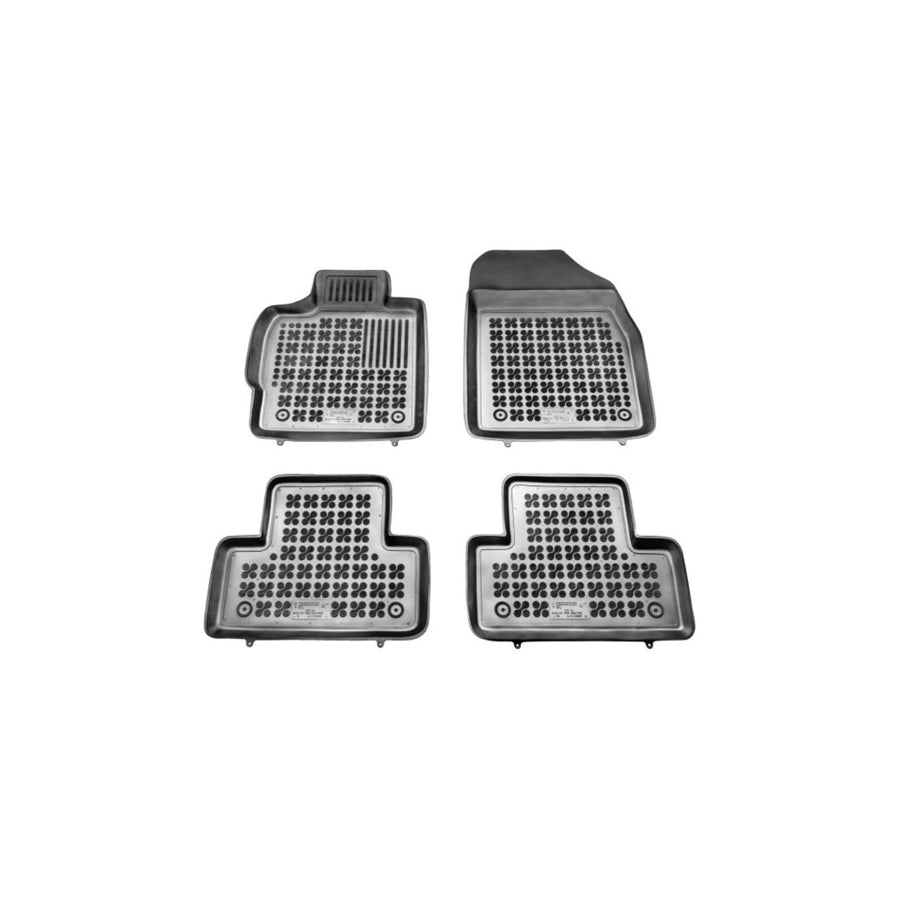 REZAW PLAST 200805 Floor mat set for MAZDA CX-7 (ER) Elastomer, Front and Rear, Black