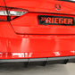 Rieger 00079046 Skoda 3T 3V Superb III Rear Diffuser - RS4-Look -  Matte Black
