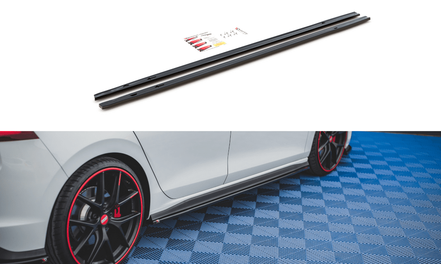 Maxton Design VW-GO-8-GTI-SD1T Side Skirts Diffusers Volkswagen Golf GTI / Clubsport / R-Line MK8 | Duco Car Parts UK Car Parts