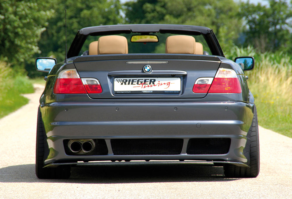 Rieger 00050233 BMW 3 Series E46 Rear Bumper