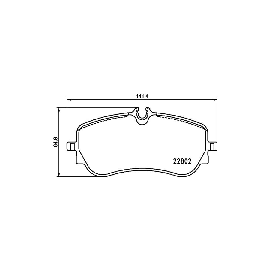 Hella 8DB 355 037 751 Brake Pad Set Prepared For Wear Indicator With Brake Caliper Screws With Accessories