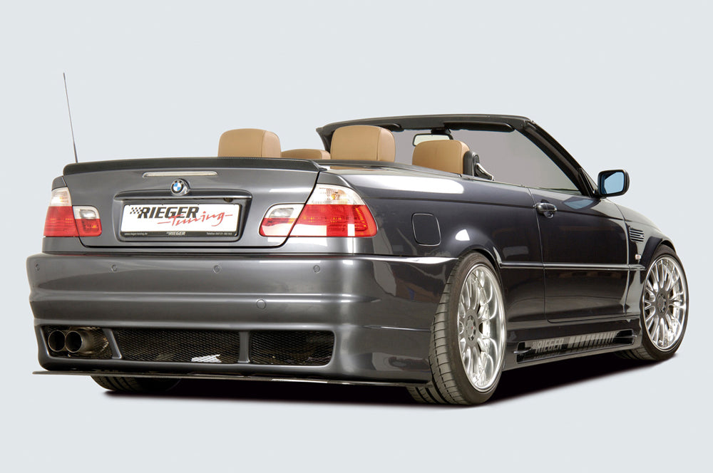 Rieger 00050233 BMW 3 Series E46 Rear Bumper