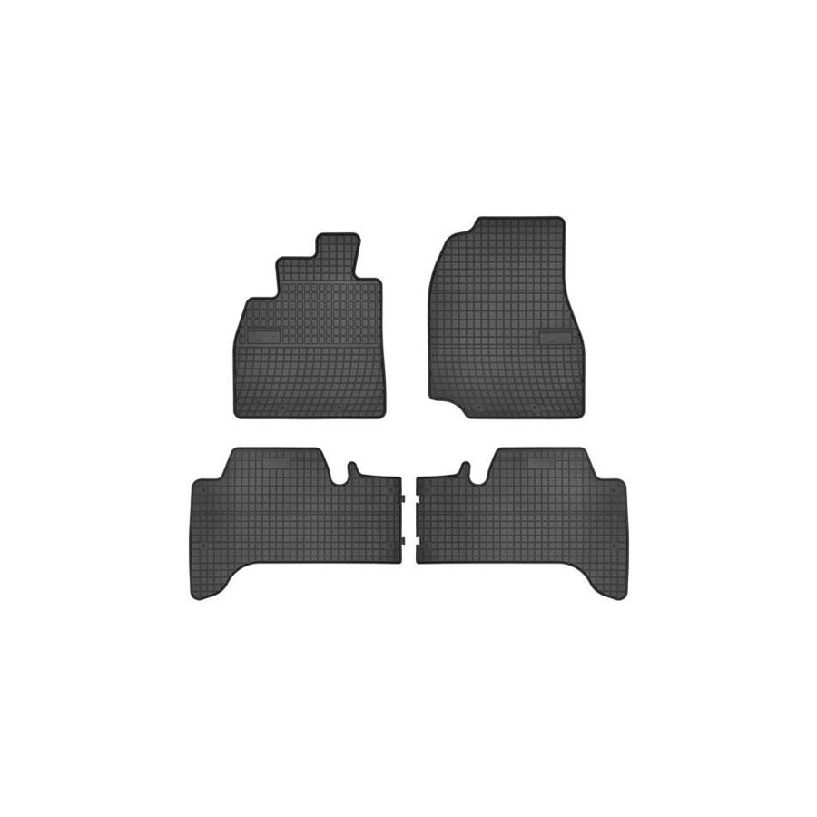 FROGUM Tailored 0805 Floor mat set for TOYOTA Land Cruiser Amazon (J100) Elastomer, Front and Rear, Quantity: 4, Black, (LHD)