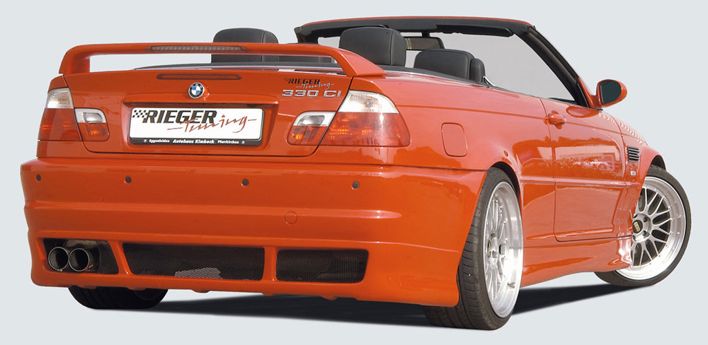 Rieger 00050233 BMW 3 Series E46 Rear Bumper