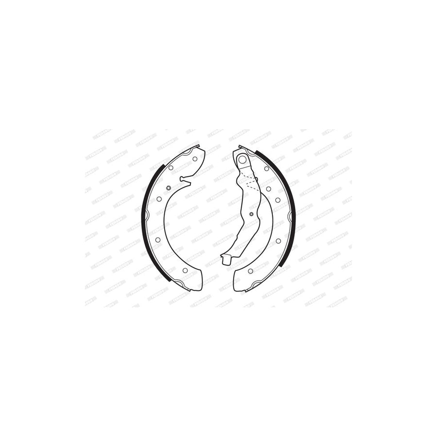 FERODO PREMIER FSB529 Brake Shoe Set with accessories