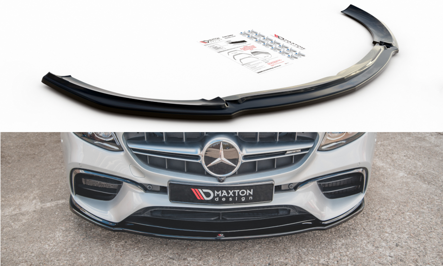 Maxton Design ME-E-213-63-ES-FD2T Front Splitter V.2 Mercedes Benz E63 AMG Estate/Sedan S213/W213 | Duco Car Parts UK Car Parts