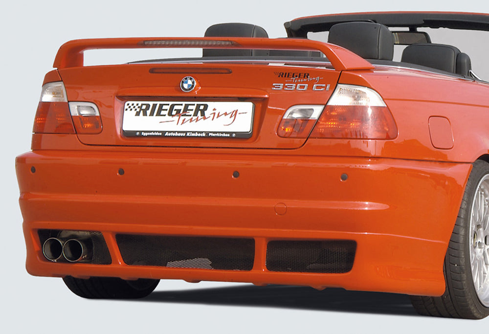 Rieger 00050233 BMW 3 Series E46 Rear Bumper