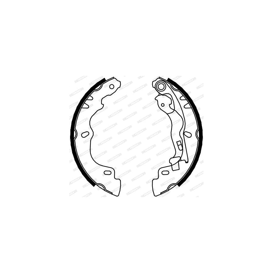 FERODO PREMIER FSB4077 Brake Shoe Set for FIAT Palio I Hatchback 178