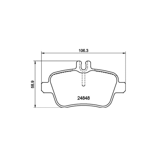 Hella 8DB 355 021 791 Brake Pad Set Prepared For Wear Indicator With Brake Caliper Screws With Accessories