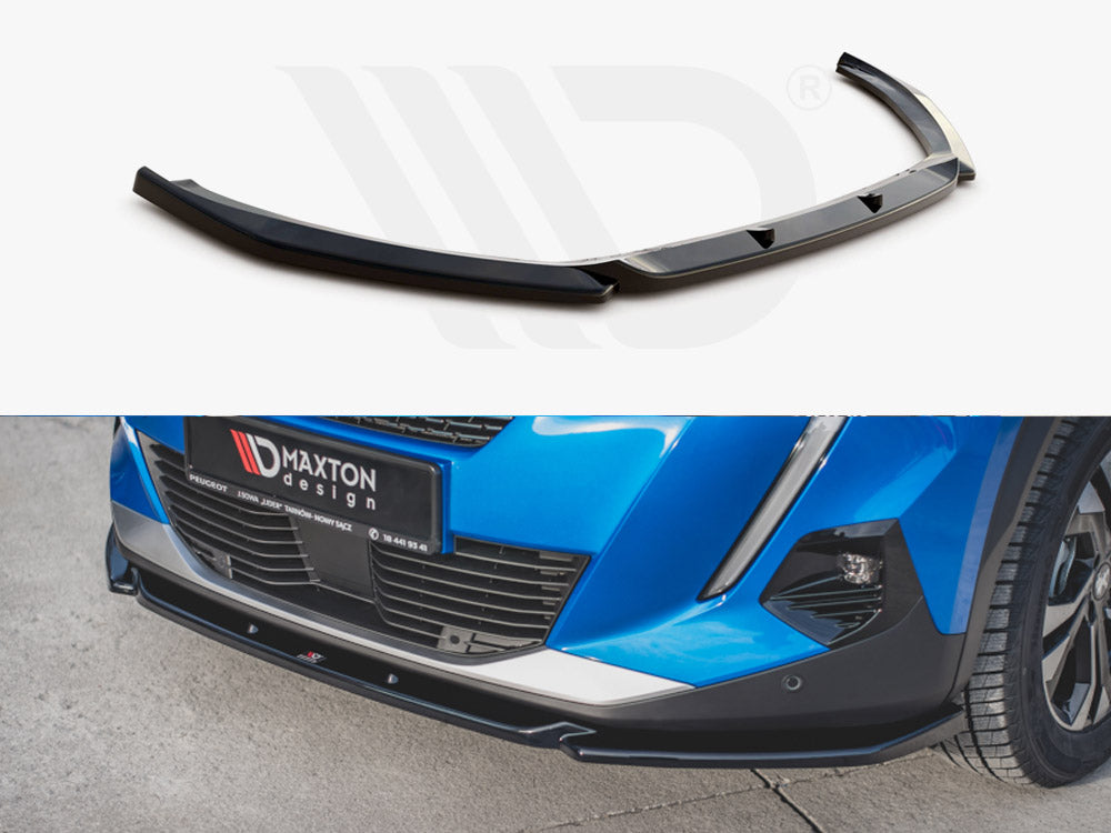 Maxton Design PE-2008-2-FD2T Front Splitter V2 Peugeot 2008 MK2 (2019-) | Duco Car Parts UK Car Parts