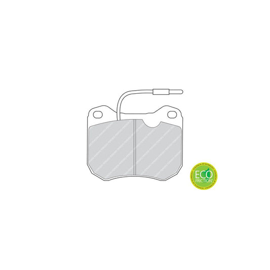 Ferodo Premier Eco Friction Fdb142 Brake Pad Set Incl Wear Warning Contact Without Accessories