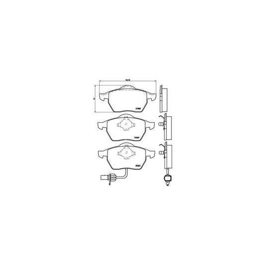 Brembo P 85 060 Brake Pad Set