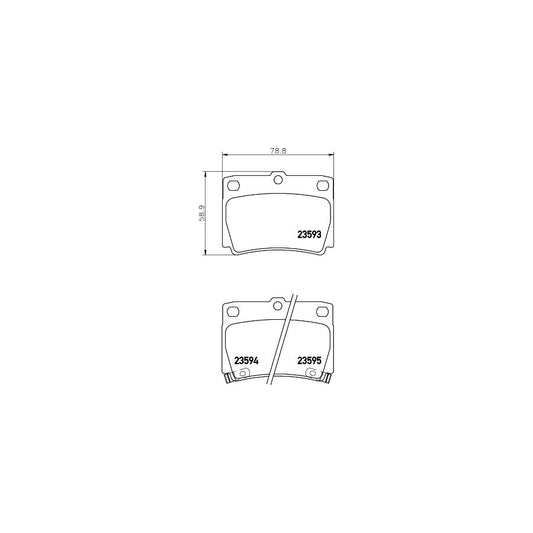 Hella 8DB 355 009 501 Brake Pad Set With Acoustic Wear Warning