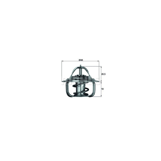 MAHLE ORIGINAL TX 1 71D Engine thermostat Opening Temperature: 71°C, with seal