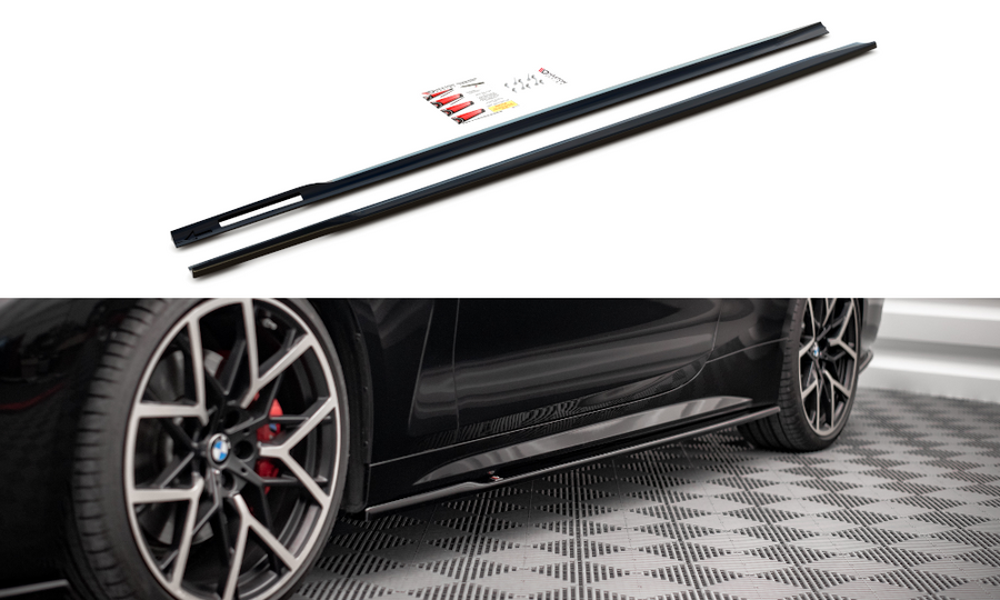 Maxton Design BM-4-G22-MPACK-SD1T Side Skirts Diffusers V.1 BMW Series 4 M-Pack G22 | Duco Car Parts UK Car Parts