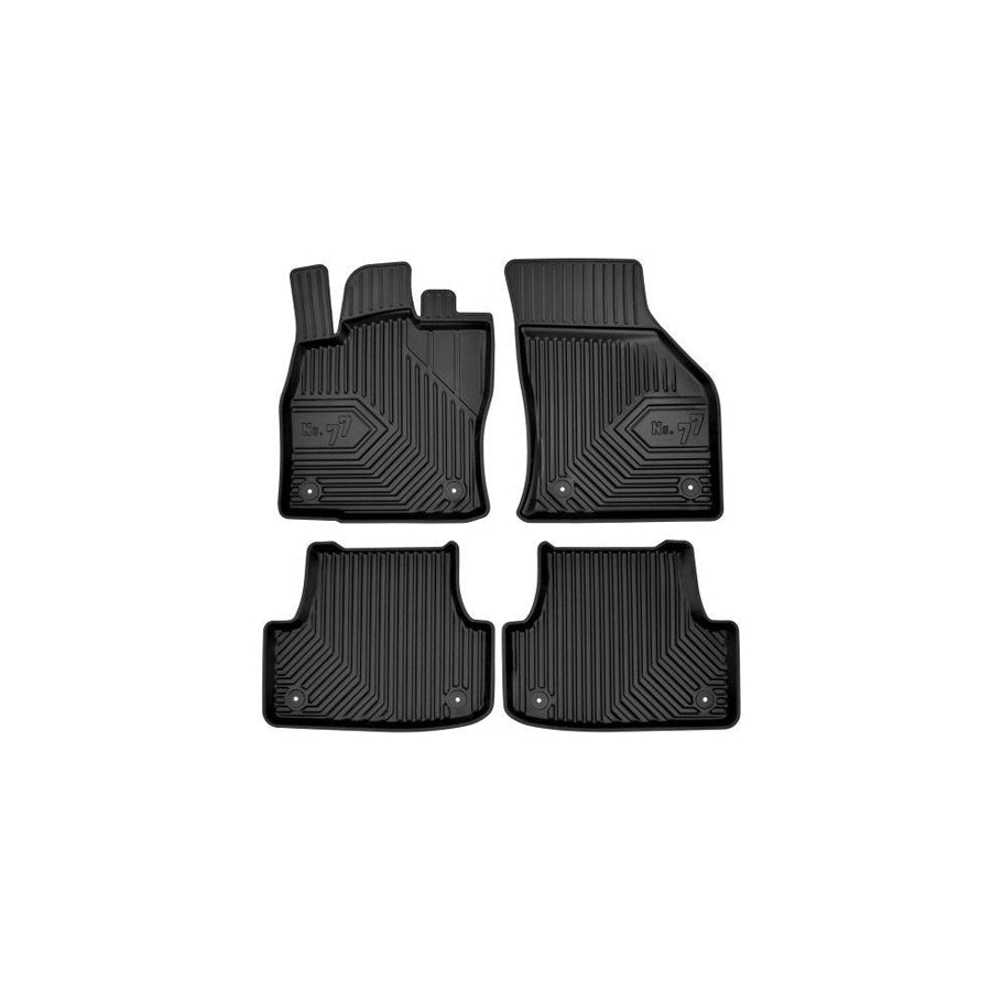 FROGUM Tailored 77407039 Floor mat set for AUDI A3 Hatchback (8V1, 8VK) Elastomer, Front and Rear, Quantity: 4, Black, (LHD)
