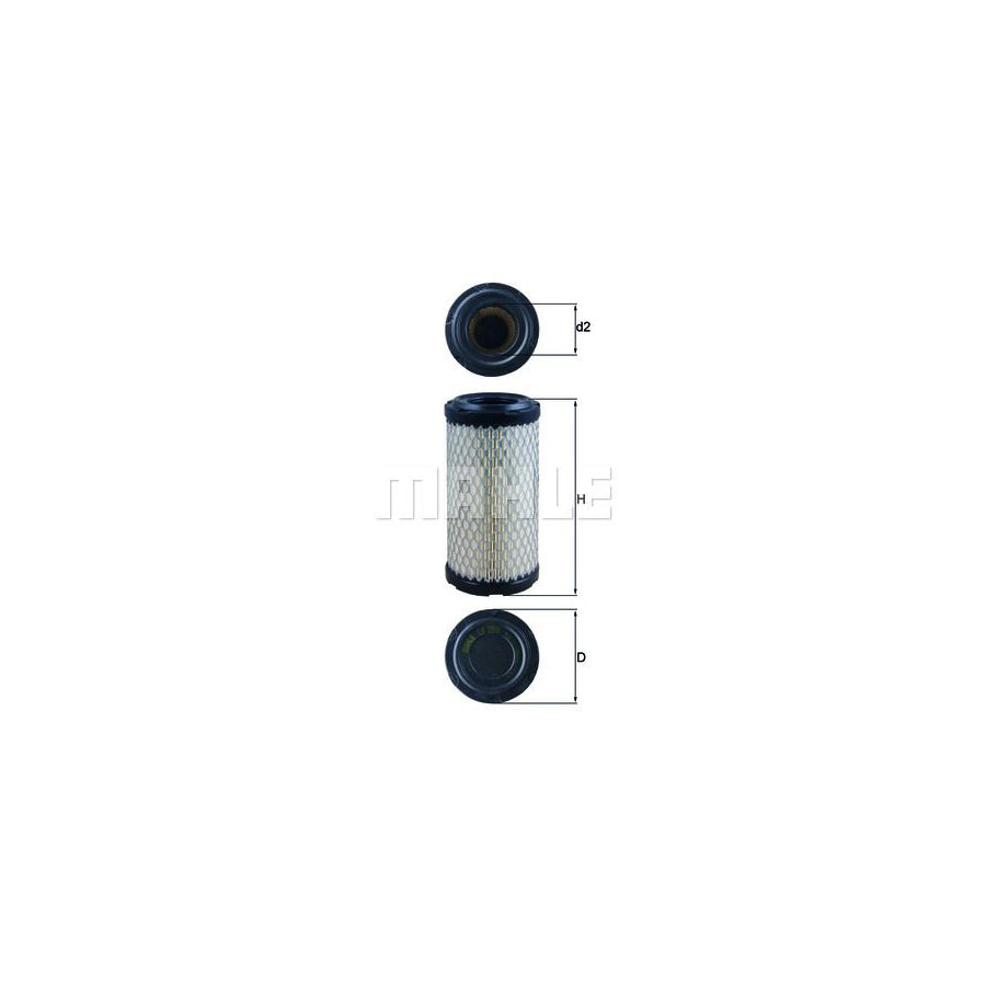 MAHLE ORIGINAL LX 2908 Air Filter Filter Insert