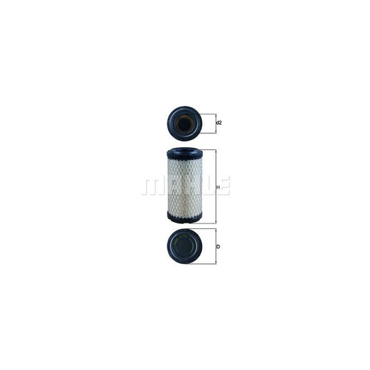 MAHLE ORIGINAL LX 2908 Air Filter Filter Insert