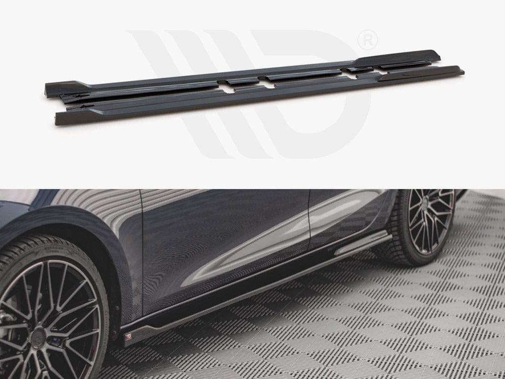 Maxton Design SE-LE-4-FR-SD2T Side Skirts Diffusers V.2 Seat Leon Fr MK4 / Cupra Leon | Duco Car Parts UK Car Parts