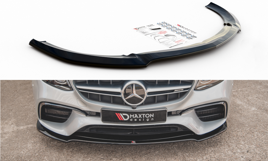 Maxton Design ME-E-213-63-ES-FD1T Front Splitter V.1 Mercedes Benz E63 AMG Estate/Sedan S213/W213 | Duco Car Parts UK Car Parts