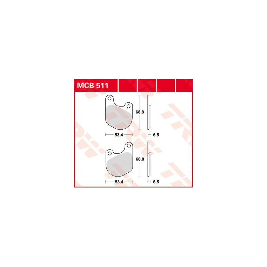 TRW Organic Allround Mcb511 Brake Pad Set