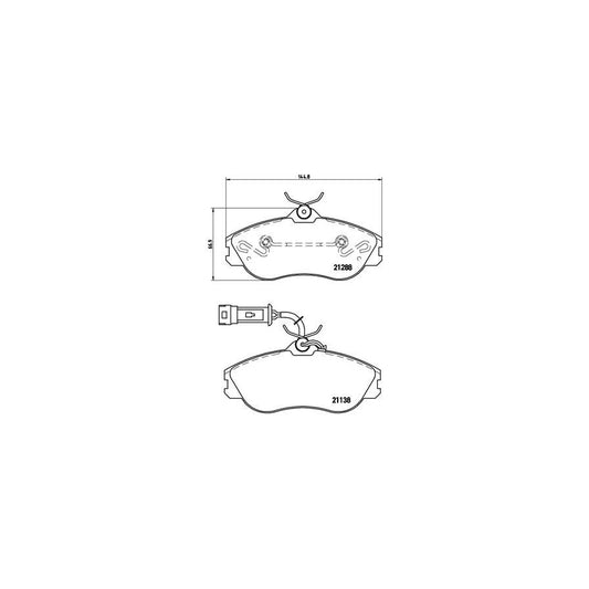 Brembo P 85 018 Brake Pad Set With Brake Caliper Screws