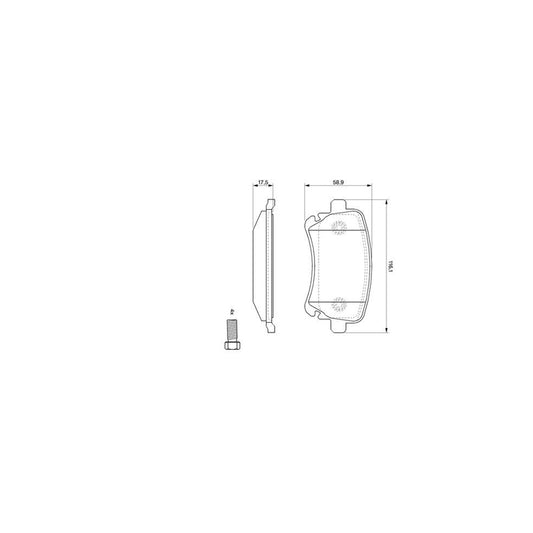 Bosch 0986494119 Brake Pad Set With Mounting Manual BP1029