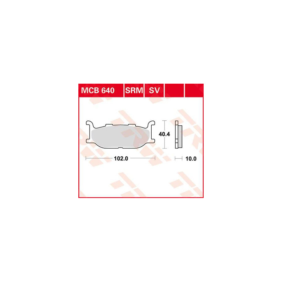 TRW Sinter Maxi Scooter Mcb640Srm Brake Pad Set