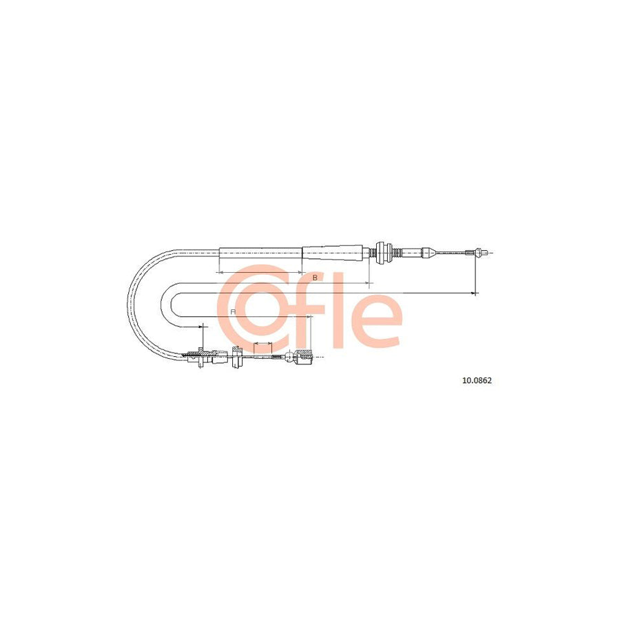COFLE 10.0862 Throttle Cable | Duco Car Parts UK Car Parts