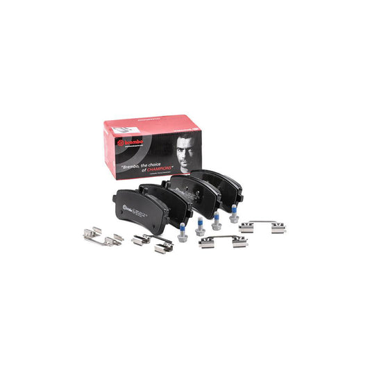 Brembo P 50 132 Brake Pad Set Prepared For Wear Indicator With Brake Caliper Screws