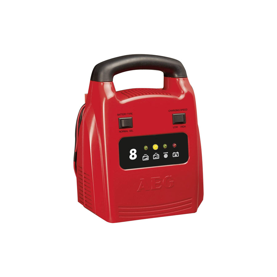 AEG AG 1208 10273 Battery Charger portable, 8A, 12V