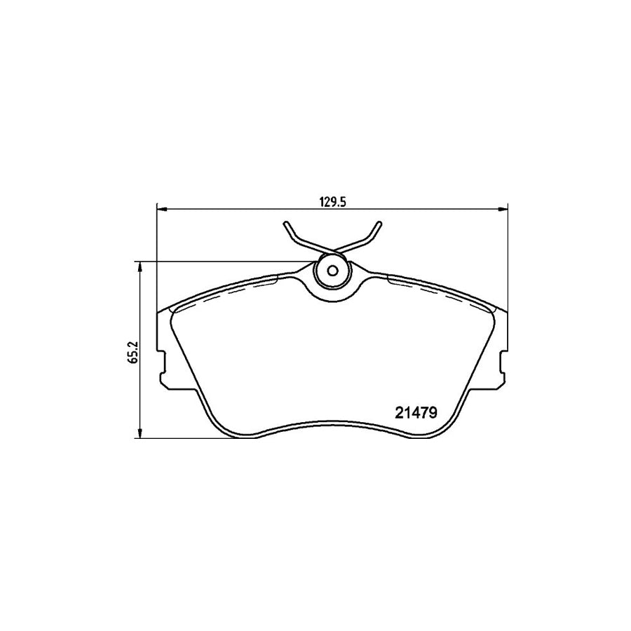 Hella 8DB 355 018 071 Brake Pad Set Not Prepared For Wear Indicator With Brake Caliper Screws