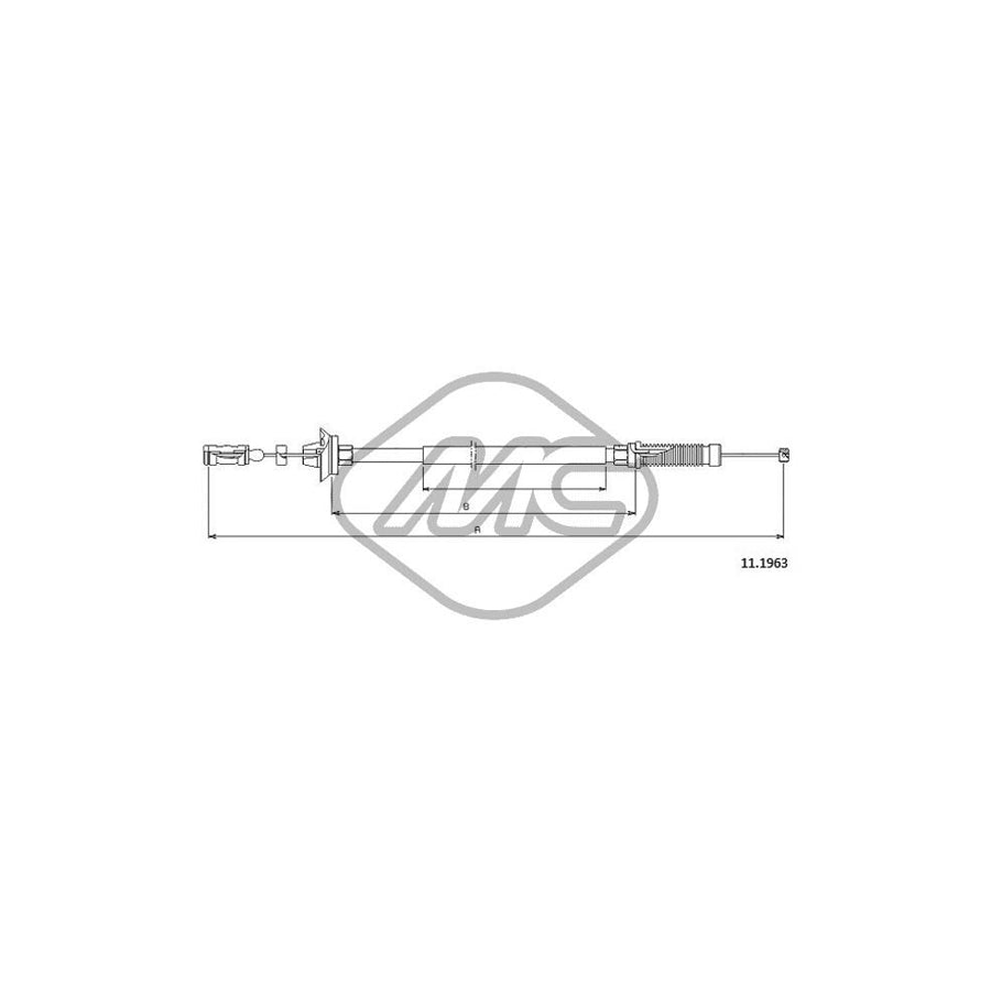 Metalcaucho 80899 Throttle Cable | Duco Car Parts UK Car Parts