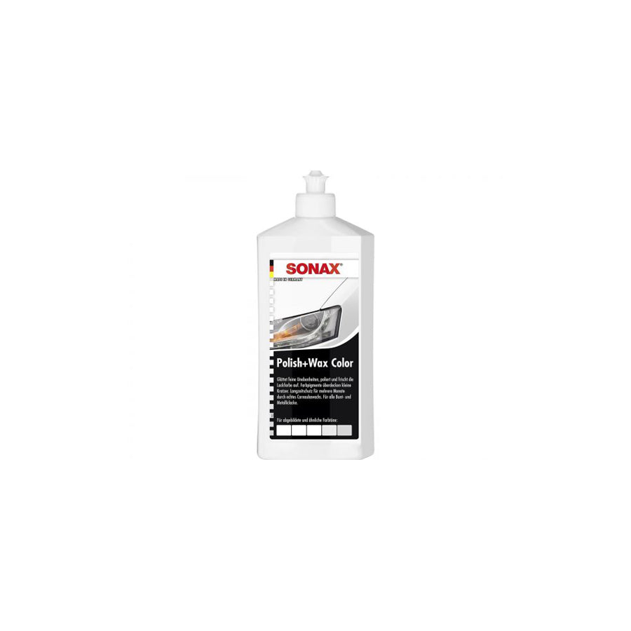 Sonax Polish + Wax COLOR White 500ml | ML Performance Car Care