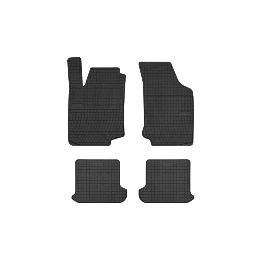 FROGUM Tailored 402003 Floor mat set for VW GOLF Elastomer, Front and Rear, Quantity: 4, Black, (LHD)