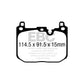 EBC BMW F40 M135ix Redstuff Sport Front Brake Pads - Brembo Caliper (Pair)