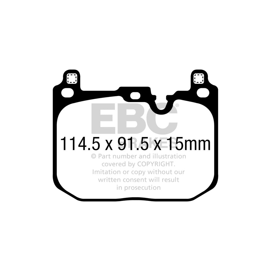 EBC BMW F40 M135ix Redstuff Sport Front Brake Pads - Brembo Caliper (Pair)