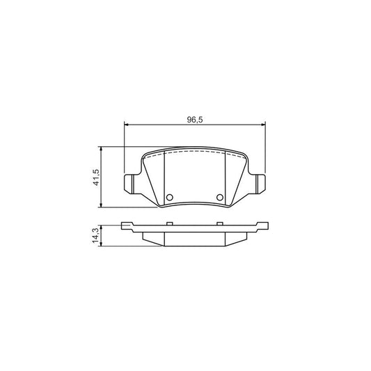 Bosch 0986494569 Brake Pad Set BP1490