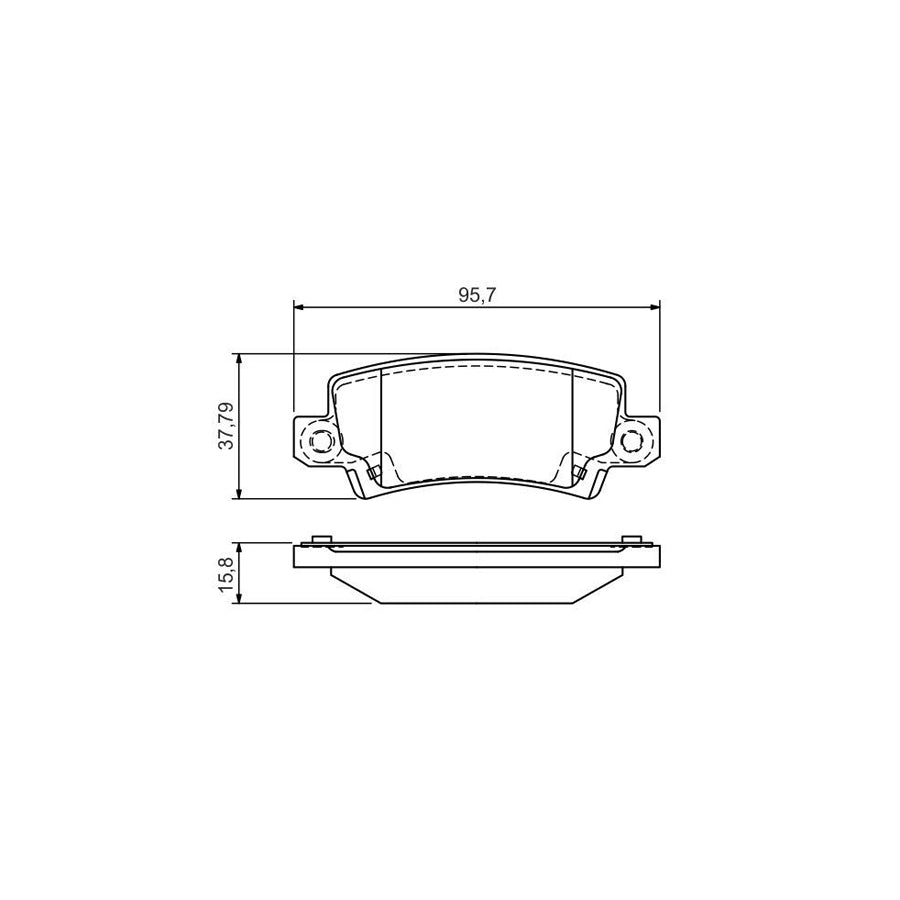 Bosch 0986495072 Brake Pad Set For Toyota Corolla With Anti Squeak Plate With Mounting Manual BP1514